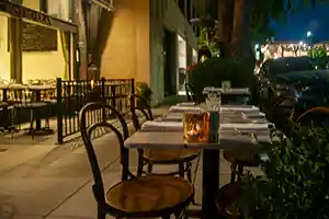 Thumbnail of Bistro Elan's patio, near California Avenue in Palo Alto, is a tranquil oasis in the heart of Silicon Valley. Enjoy a leisurely meal or a refreshing beverage at one of the tables.